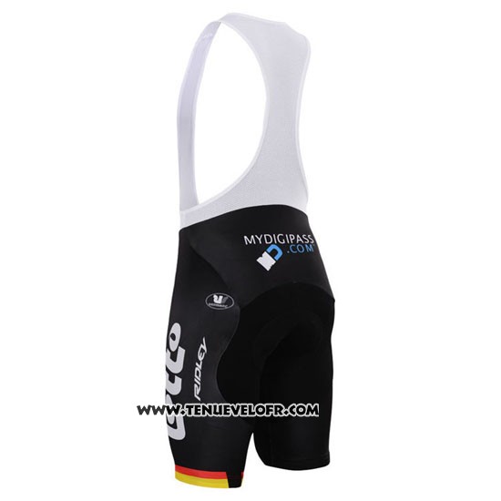 2015 Maillot Ciclismo Lotto Soudal Champion Allemagne Manches Courtes et Cuissard